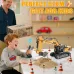 YIGONG 1061 RTR 1/20 2.4G 11CH RC Car Excavator Alloy Bucket Simulated LED Light Sound 360 Infinitely Rotation Remote Controlled Engineering Vehicle Desktop Toys Model Collection Gift For Boys