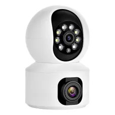 Hiseeu FH3C 2MP+2MP 1080P WiFi Baby Monitor PTZ 4MP Dual Lens  Dual Screen Camera Indoor AI Tracking Motion Detection Video Surveillance Cameras Security Smart Home Alexa