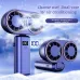 Neck Hanging Fan USB Rechargeable Folding Design Dual Turbo Dual Fan Cooler Rechargeable Cooling Fan With Digital Display
