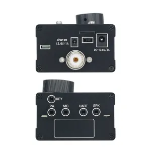 (Single microphone) 10W Portable uSDX 8 Band SDR All Mode Transceiver USB, LSB, CW, AM, FM HF SSB QRP Transceiver QCX-SSB with Battery