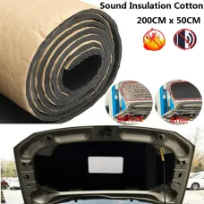 200X50cm Car Heat Sound Insulation Foam Adhesive Sound Absorbing Soundproof Cotton 5mm-30mm Thickness