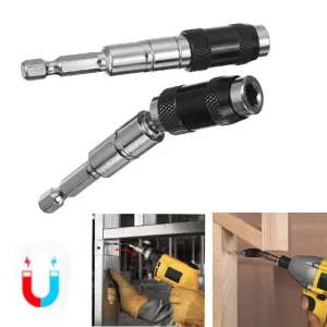 Magnetic Hex Ring Screwdriver Bit 1/4" Quick Change Holder Extension Rod High-Quality Construction Versatile for Drilling Fastening Guiding Screws