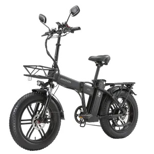 EDIRECT SINOHON A20 Electric Bike 48V 18AH 1000W Motor Recommended Top Speed 25KM/H 20inch 80-100KM Max Mileage 150KG Max Load Electric Bicycle