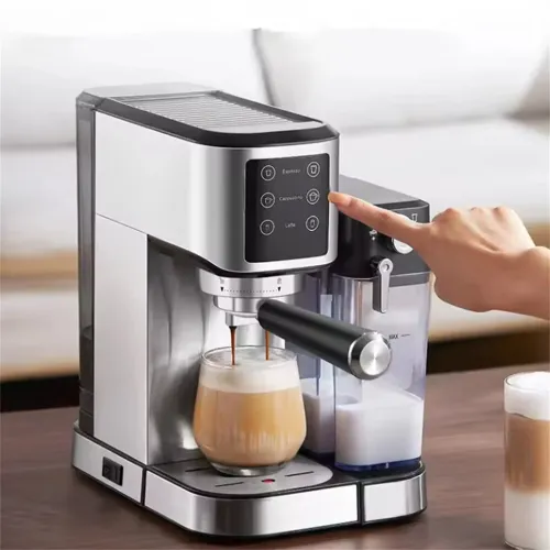 NovuLife CM5120 20Bar Semi-Automatic Coffee Machine with Auto Milk Frother One-Touch Operation for Espresso Cappuccino Latte