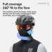 ROCKBROEar-hook Cycling Face Masks Lightweight High Elastic Breathable Warm Windproof Neck Scarf Sunscreen Mask Face Cover for Outdoor Sports