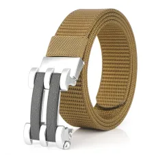 TUSH125cm Tactical Nylon Belt Adjustable Wear-resistant Lightweight Waist Belt Buckle Belt Casual Sports Belts for Outdoor