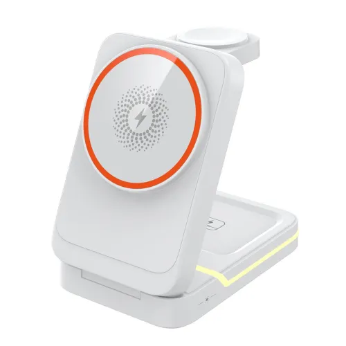 Z-33 15W 3-in-1 Wireless Charger Fast Wireless Charging Station for Smart Phones for iPhone 16 16 Pro 15 14 13 Pro Max for Huawei Mate XT for Xiaomi 15pro for iPhone Apple Watch for Airpods Pro