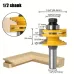 LAVIE 1/2 Inch  8mm 12mm Shank Ogee Rail and Stile Router Bit Reversible Glass Door Rail & Stile Router Bit for Woodworking Precision Milling Cutter Factory Direct