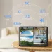 Guudgo 4CH 6MP 4K Security Camera System with Wireless Outdoor 10.1 inch Monitor Dual Lens WiFi 2-Way Audio Human Tracking Night Vision IP66 CCTV Cameras