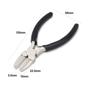 Nylon Jaw Pliers Jewelry Making Tools Anti-slip Grip High Carbon Steel 6.50 cm Length 13.50 cm Width Perfect for Wire Shaping