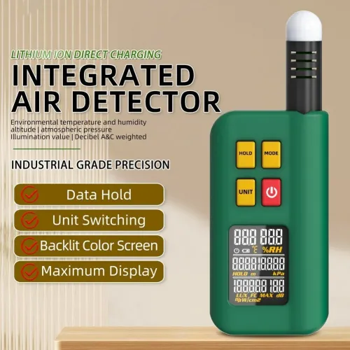 BSIDE GX1 4in1 Comprehensive Tester Ambient Temperature Humidity Light Noise Altitude Tester with Decibel A&C Weighted Test Functions