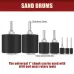Sanding Drum Kit 37 Pcs Rubber Spindle Sanding Drum Sander Tool Kit Set for Drill Press for Home Improvement Hobbies Carpentry
