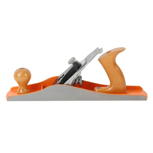 JORGENSEN Bench Plane Precision Ground Sole 3.0mm Pro O1 Steel Blade Ductile Iron Construction Stress Relieving Metal Adjustment Screw