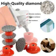 Diamond Electroplated Polishing Pads M14 50mm 50 Grit Dry Sanding Disc for Granite Stone Concrete Marble Tile Wood Glass