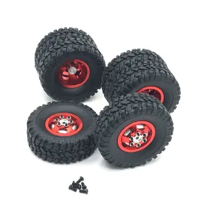 2PCS Upgraded Metal Rims Tires Wheels Double/Single for WPL 1/16 C14 C24 C34 B14 C24 B16 B36 RC Car Vehicles Models Parts