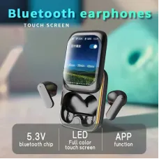 H8 TWS Wireless Earbuds bluetooth Earphone with Slide LED Touch Screen 13mm Custom Acoustic Unit Call Noise Cancelling 10H Playback Music Game Dual-mode Sports Headphones