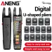 ANENG PN130 Digital Clamp Meter 4000 Counts AC DC Current Voltage Tester Auto Range VA Color Screen NCV CAT III 1000V Multifunction Electrical Tester with Flashlight Data Retention