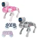 2.4GHz Remote Control Mechanical AI Intelligent Robot Dog Programming Interactive Toy Voice App Bluetooth Control for Children Gift