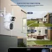 3 Lens 2 Screens WIFI IP Camera 8x Optical Zoom F1.4 Full Color Night Vision IP66 Waterproof Wireless H.265 bluetooth Humanoid Detection EU Plug