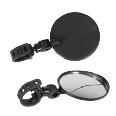 2PCAcrylic Bicycle Rearview Mirror 360 Adjustable Rotate Wide Angle Bike Rear View Mirrors Convex Mirror for Electric Bike