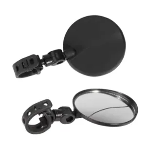 2PCAcrylic Bicycle Rearview Mirror 360 Adjustable Rotate Wide Angle Bike Rear View Mirrors Convex Mirror for Electric Bike