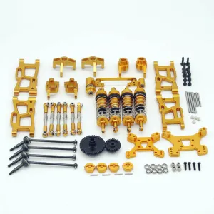 Wltoys 1/14 144001 144010 124019 Upgrade Metal Upgrade Parts With Shock Adapter Set RC Car Parts