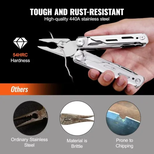 28 in 1 Outdoor Multifunctional Plier Tool Stainless Steel Professional Folding Screwdriver Camping Tactical Multi-purpose Knife
