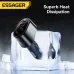 ESSAGER F755 120W 3-Port USB PD Car Charger Adapter USB-A+Type-C+85W Expansion Port Support QC3.0 PD3.0 AFC FCP PPS Fast Charging for iPhone 15 14 13 for Huawei Pura70 Ultra for Samsung Galaxy Z Fold6