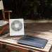 3 Speeds 5V 6W Portable Rechargeable Fan Battery Operated Fan Solar Panel Powered For Household Camping Travel Outdoor