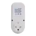 LYS-1-VAE Metering Protector Socket EU Plug with Large LED Display Current Voltage Energy Monitor Over Under Voltage Protection