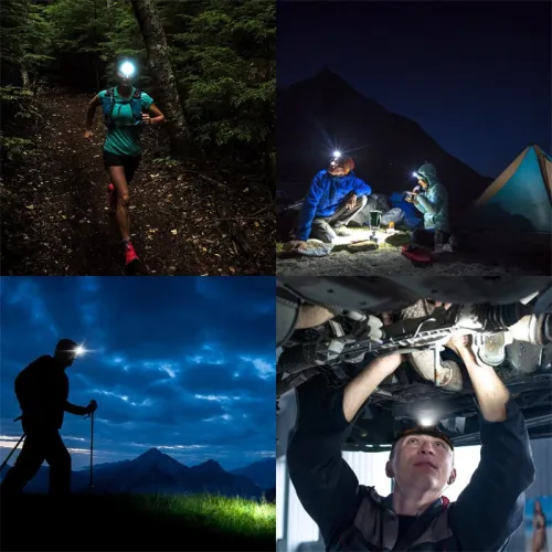 NICRON H15500LM High Brightness Headlamp Spot/Flood Double-Swich LEFlashlight LELight Portable Waterproof Dual-Fuel Headlamp