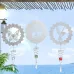3D Metal Wind Spinner Stainless Steel Rotating Metal Chimes Animal Pattern Stereo Wind Chime Rotary Pendant For Home Decoration