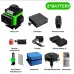 MUSTOOL 4D 16 Line Green Laser Level IP54 Self-Leveling 4000mAh Battery Touch Screen for Indoor/Outdoor Construction