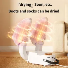 Portable Electric Shoe Dryer with Timer and Handle Multi Functional Boot Dryer Constant Temperature and Fast Drying for Socks and Gloves Rainy Seasons