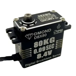 DMOND DBX80 80KG 0.09s 8.4V IP68 Waterproof High Torque High-speed Gear Digital Brushless RC Servo for Off-Road Monster Climbing Vehicle Model Helicopter Airplane