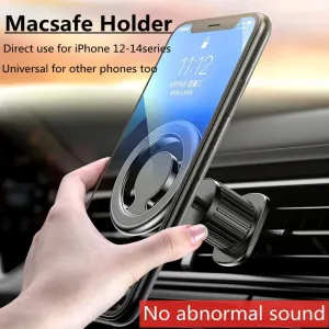 Mini Magnetic Car Phone Holder Stand 360 Rotary Support in Car for iPhone 15 14 13 Pro Magnet Car Air Vent Clip Cellphone Mount