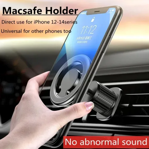Mini Magnetic Car Phone Holder Stand 360 Rotary Support in Car for iPhone 15 14 13 Pro Magnet Car Air Vent Clip Cellphone Mount