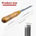10 Inch Corner Chisel 40Cr Alloy Steel Blade Beech Wood Handle 90 Degree Square Mortise Tool for Precision Woodworking Cutting Clean Edges