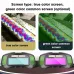 Auto Darkening Welding Goggles Large View Screen Intelligent Dimming Protective Glasses Solar-Powered Adjustable Comfortable Fit for Arc Welding Cutting Grinding Polycarbonate Material