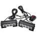 12V 4LED*2 Flashing Lights Car Front Grille Warning Lights Strobe Lights One To Two Long Bar Lights Warning Lamp