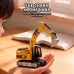 TRASPED HG4-301 RTR 1/64 2.4G Mini RC Excavator Alloy Bucket 270 Rotation Support App Remote Controlled LED Light Sound Engineering Vehicles Two Speed Desktop Toys Model Collection Gift For Boys