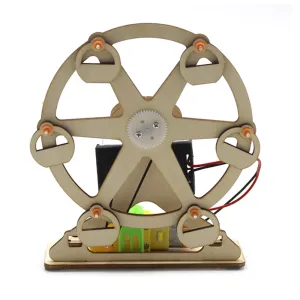 Wooden Ferris Wheel Model Assembly Kit DIY Children's Science Experiment Education Toy Student Technology Small Production