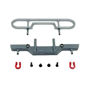 Upgraded Metal Front Bumper Protector for FMS FCX24M First Generation Range Rover Discovery 1/24 Crawler Vehicles Models Spare Parts