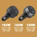 IBD IBD356-1U2C 165W/160W/130W Fast Charging USB Type C Car Charger for Laptop Mobile Phone