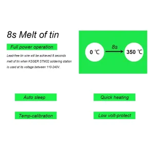 KSGER STM32 V3.1S Soldering Station 120W Adjustable Temperature 50-480C OLED Screen Aluminum Alloy Auto Sleep Electric with K ILS Soldering Tips