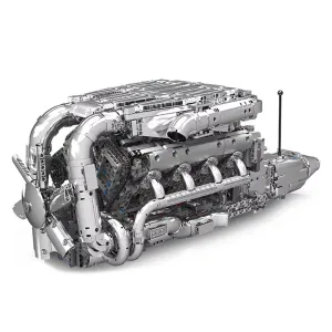 Mould King 10168 Technical Car Engine Twin-Turbo Engine Building Blocks Assembly Kit 2899+PCS Toys Kids Christmas Gifts