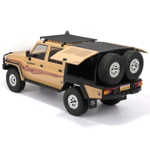 RGT EX86160 1/10 2.4G 4WD RC Car LC79 Land Commander Rock Crawler Two Speed Differential Lock DIG Function with Winch Hobbywing ESC LED Light Oil Shocks Metal Gears Off-Road Climbing Truck Vehicles Models Toys