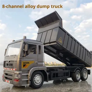 Ao Hai 3831E 3854E 3856E 3865E RTR 1/18 1/20 1/24 2.4G 8CH/12CH RC Car Alloy Excavator Crane Mixer Dump Flatbed Truck LED Light Sound Engineering Vehicle Desktop Toys Model Collection Gift For Boys