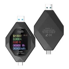 USB Tester Type-C PD Tester USAMS 2 in 1 Digital Digital Voltmeter Amper 3.6-32V 0-5.1A Voltage Current Meter Power Bank Cable Detector