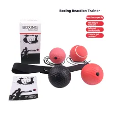 KALOA4 Colors Boxing Reaction Ball Set Hand Eye Reaction Headband-mounted Training Ball for Reaction Sanda Punching Speed Fight Skill
